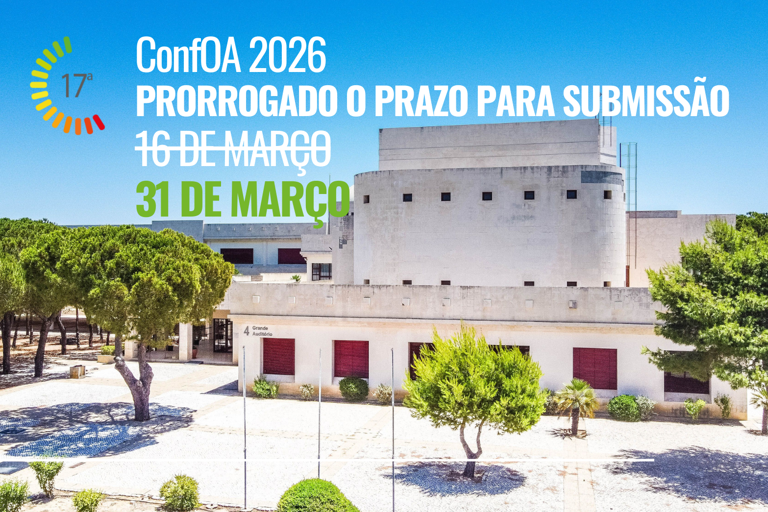 ConfOA 2026 adia prazo de submissão de trabalhos até 31 de março