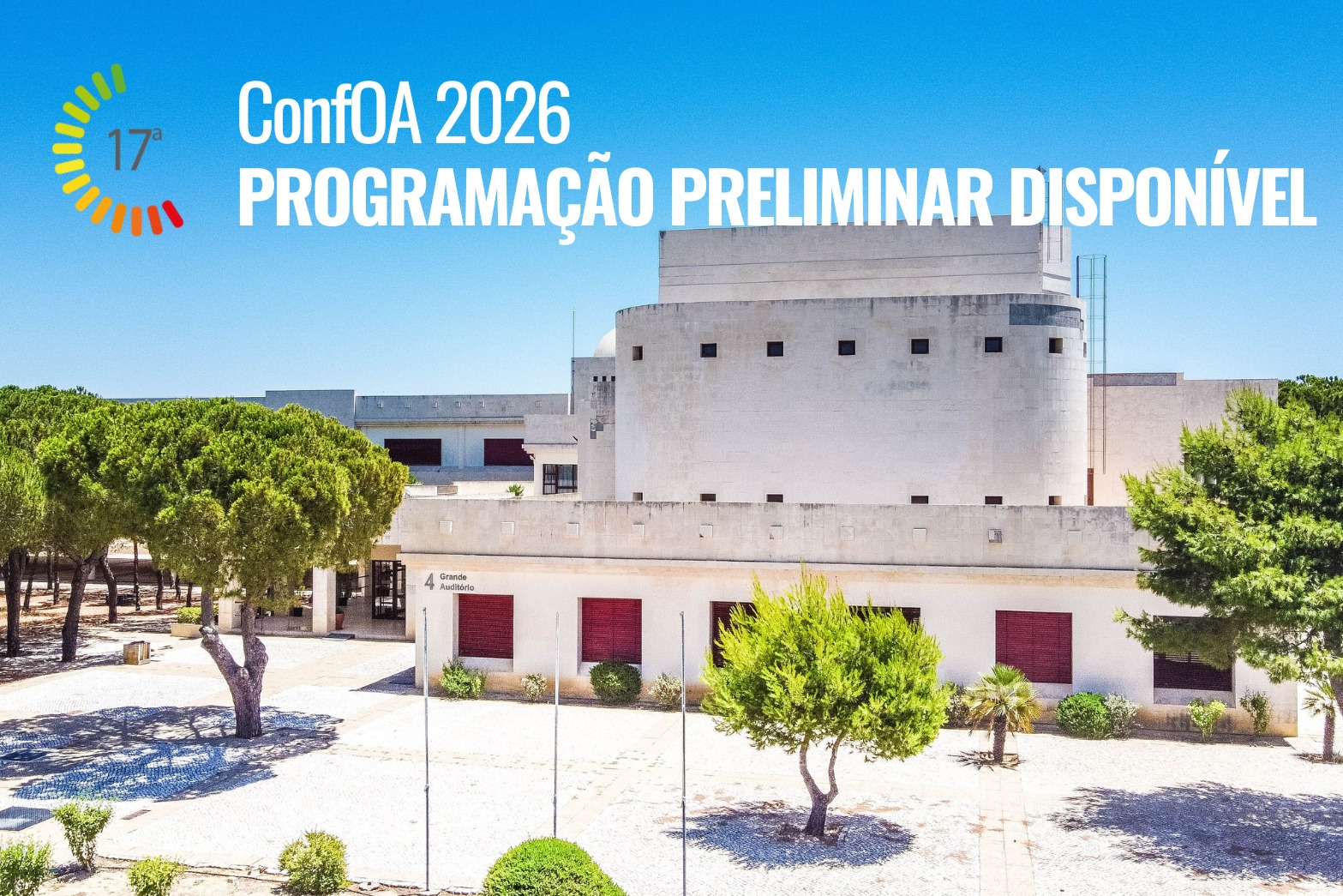 Estrutura geral do programa da ConfOA2026 disponível